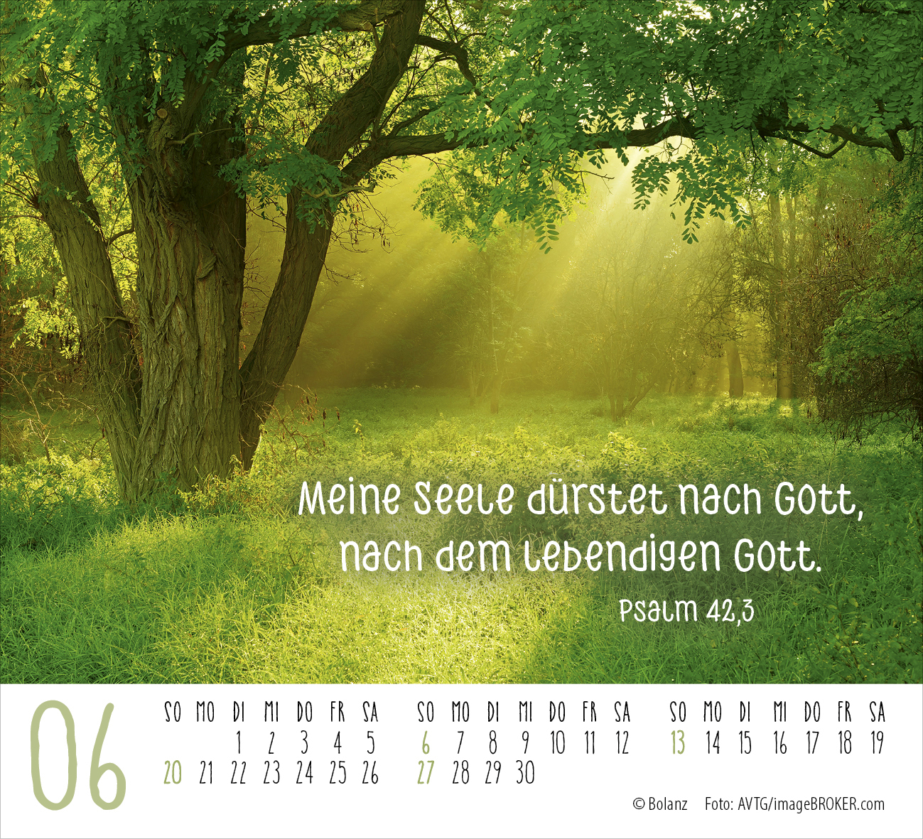 Atempause – Wohin du auch gehst 2027 – Minikalender