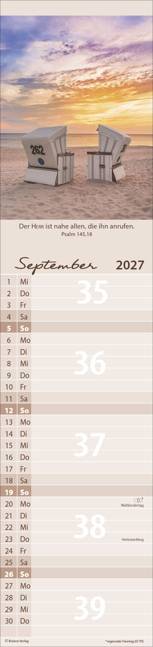Für Alle 2027 – Streifenterminkalender