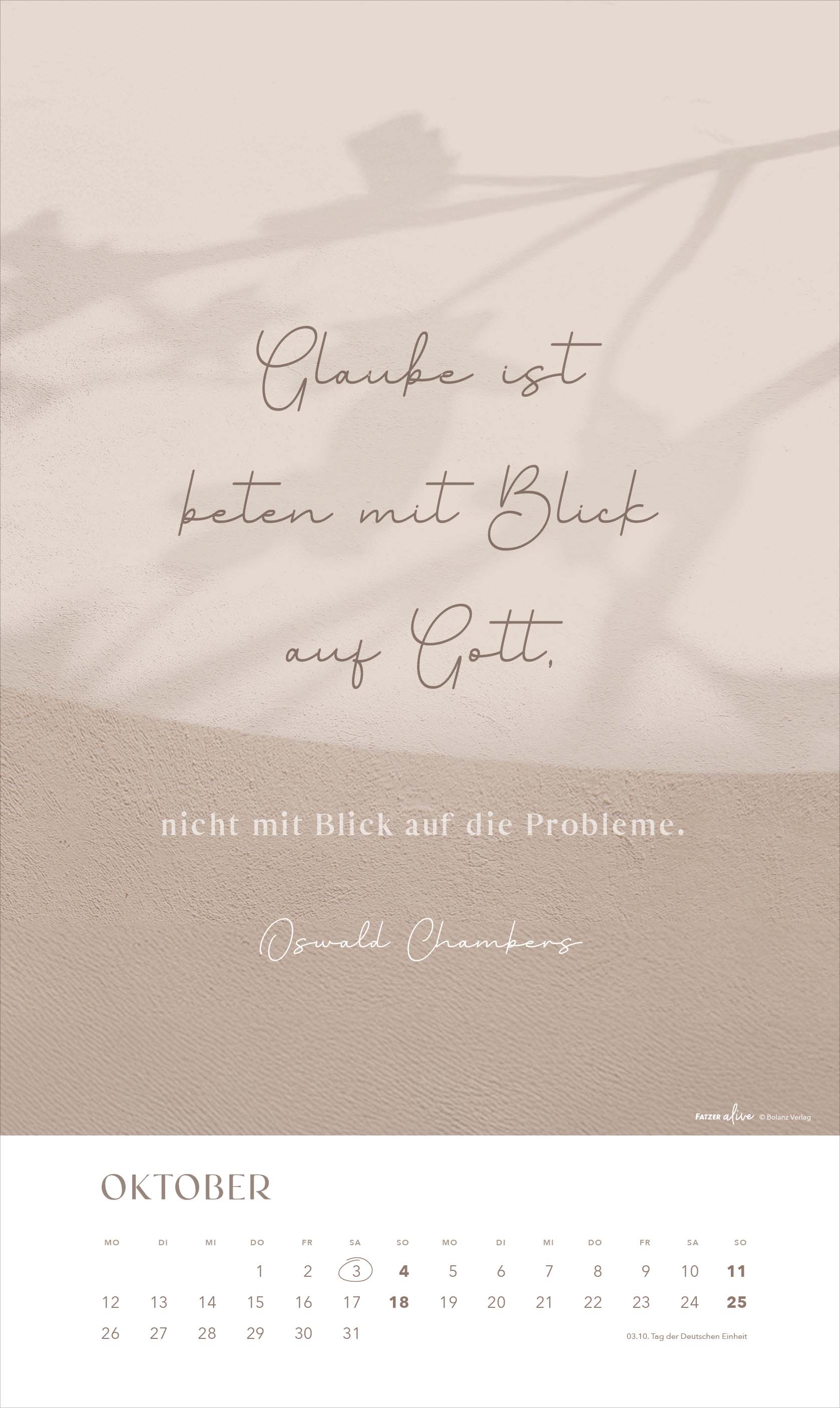 Glaube im Alltag 2026 - Posterkalender