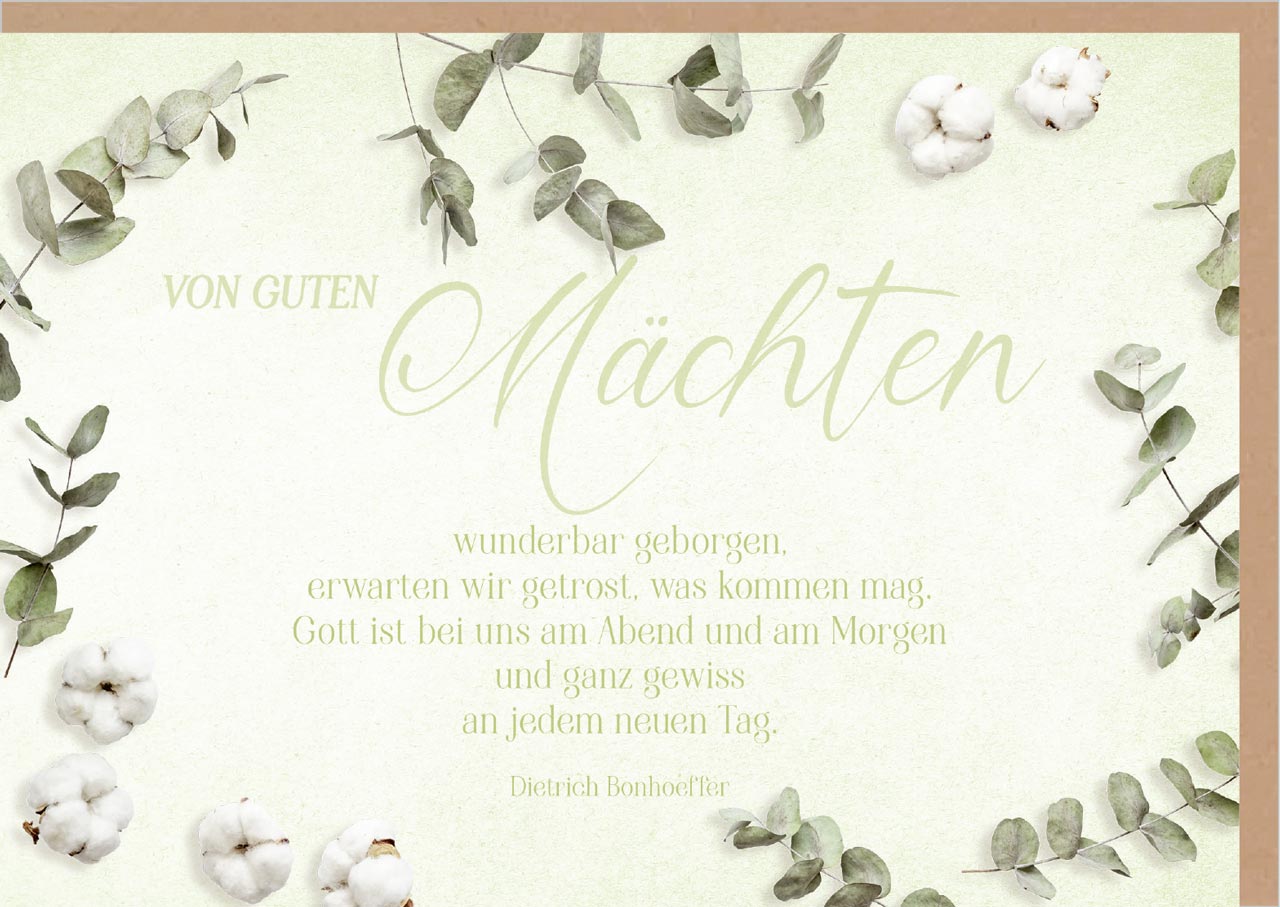 Faltkarte Von guten Mächten