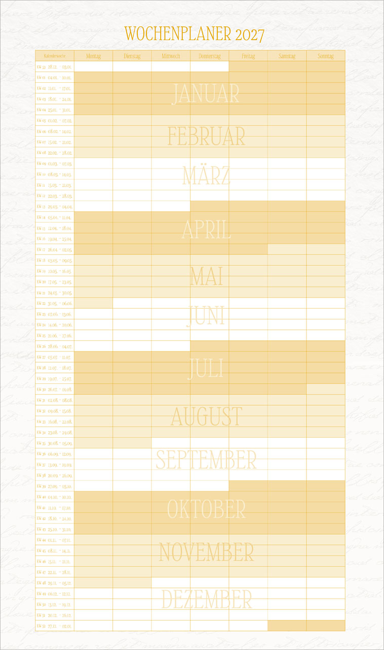 Poesie Familienplaner 2026
