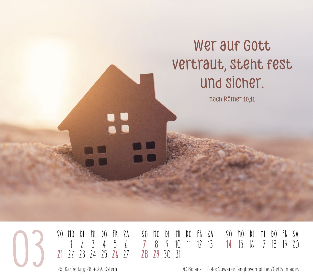 Gute Wünsche für dich 2027 – Tischkalender