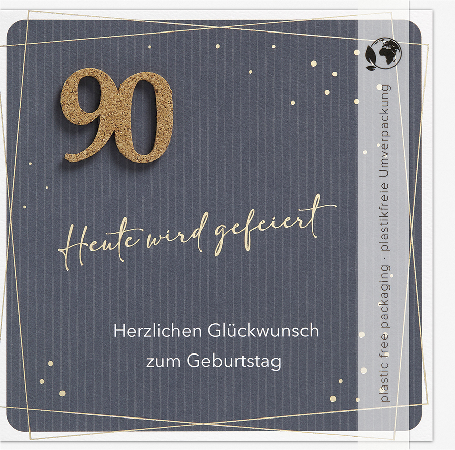 Faltkarte 90 Heute wird gefeiert