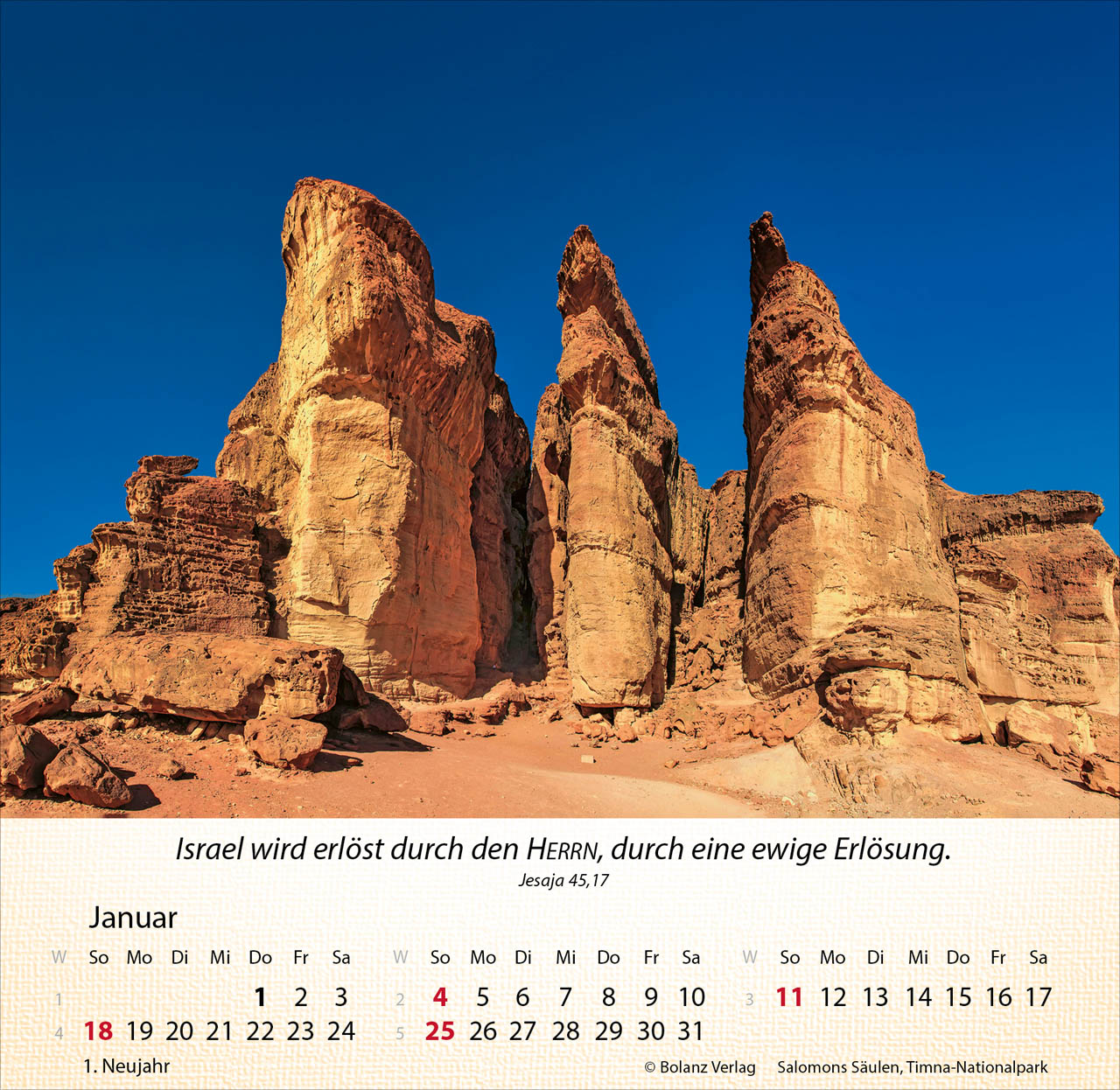 Israel Shalom 2026 - Tischkalender Israel Shalom 2026 - Tischkalender