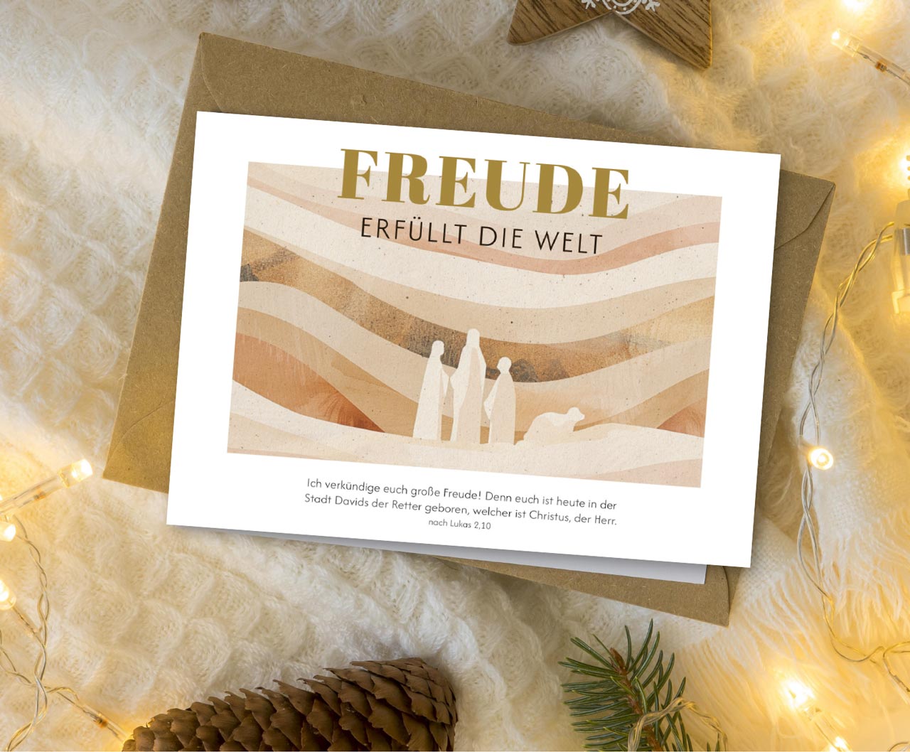 Faltkarte Freude erfüllt die Welt