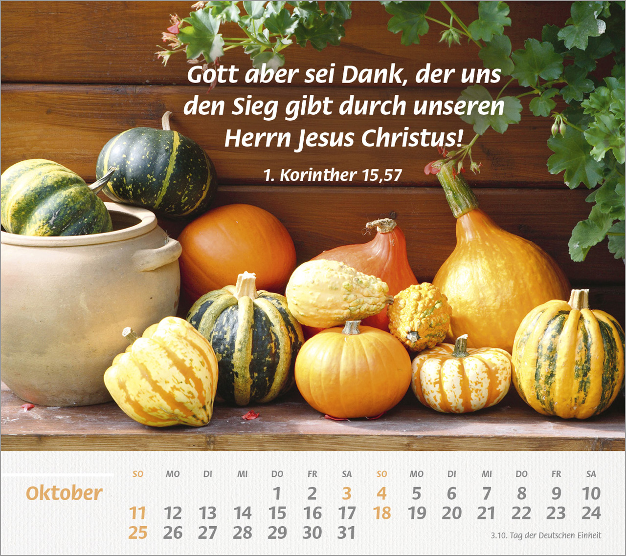 Du bist meine Stärke Großdruck-Tischkalender 2026