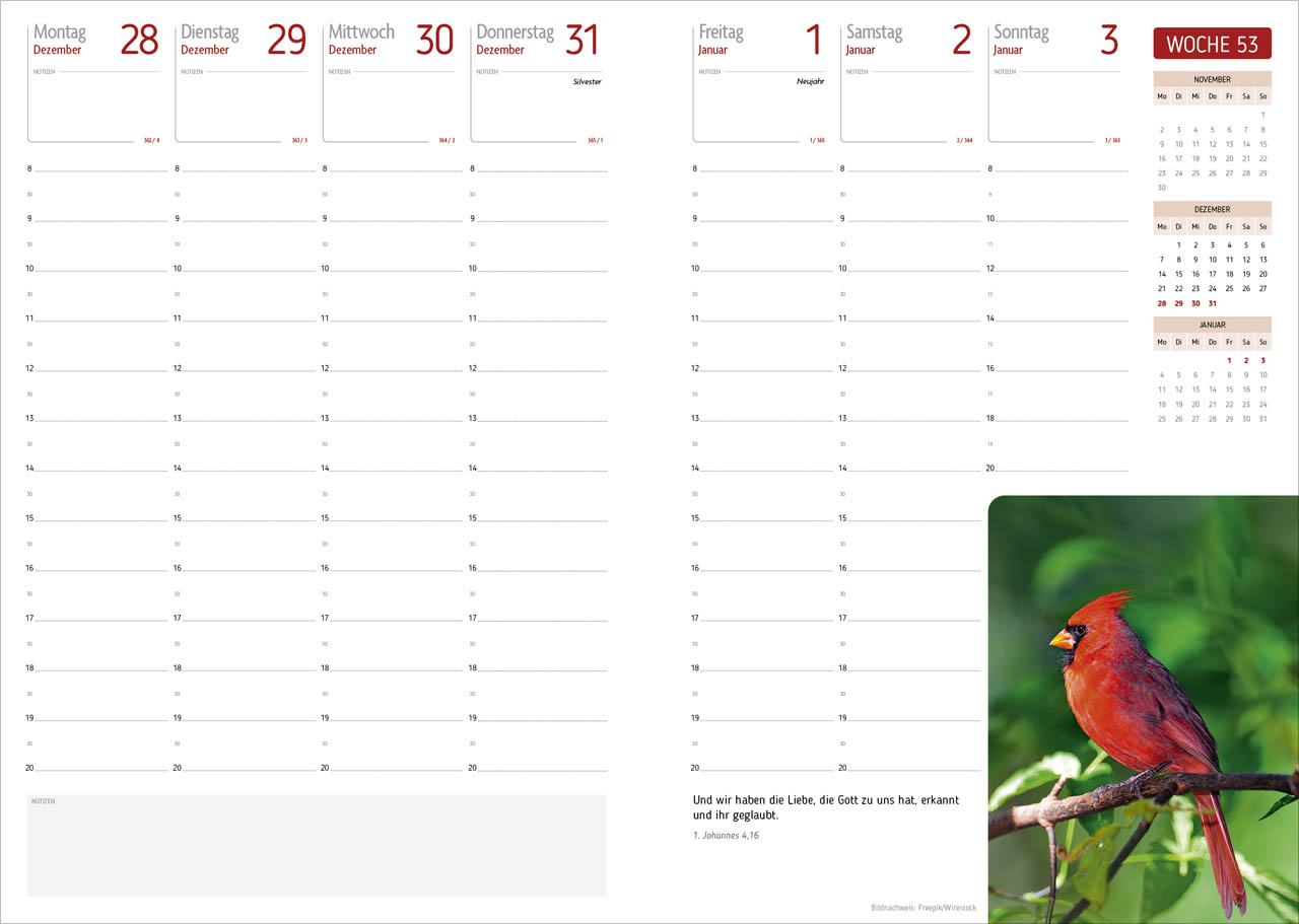Agenda – Für jeden Tag 2027