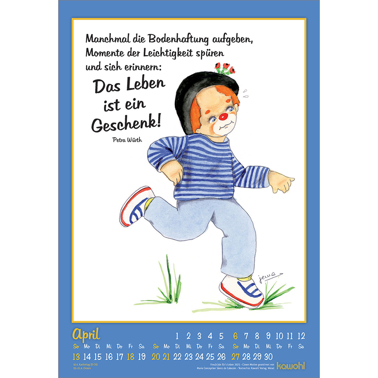 Freu(n)de für's Leben 2025 - Clown-Kalender