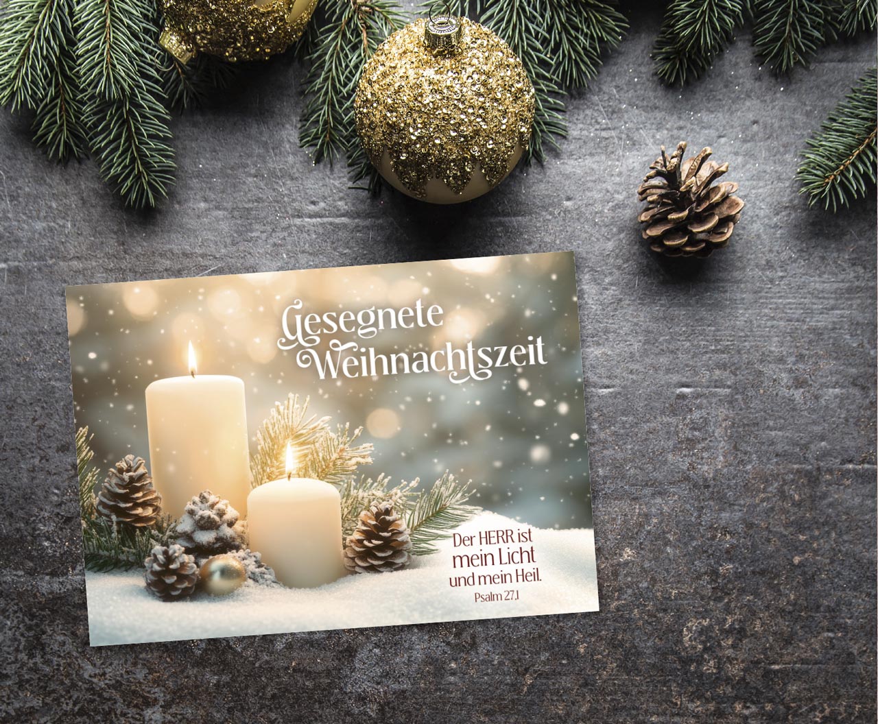 Postkarte Gesegnete Weihnchtszeit