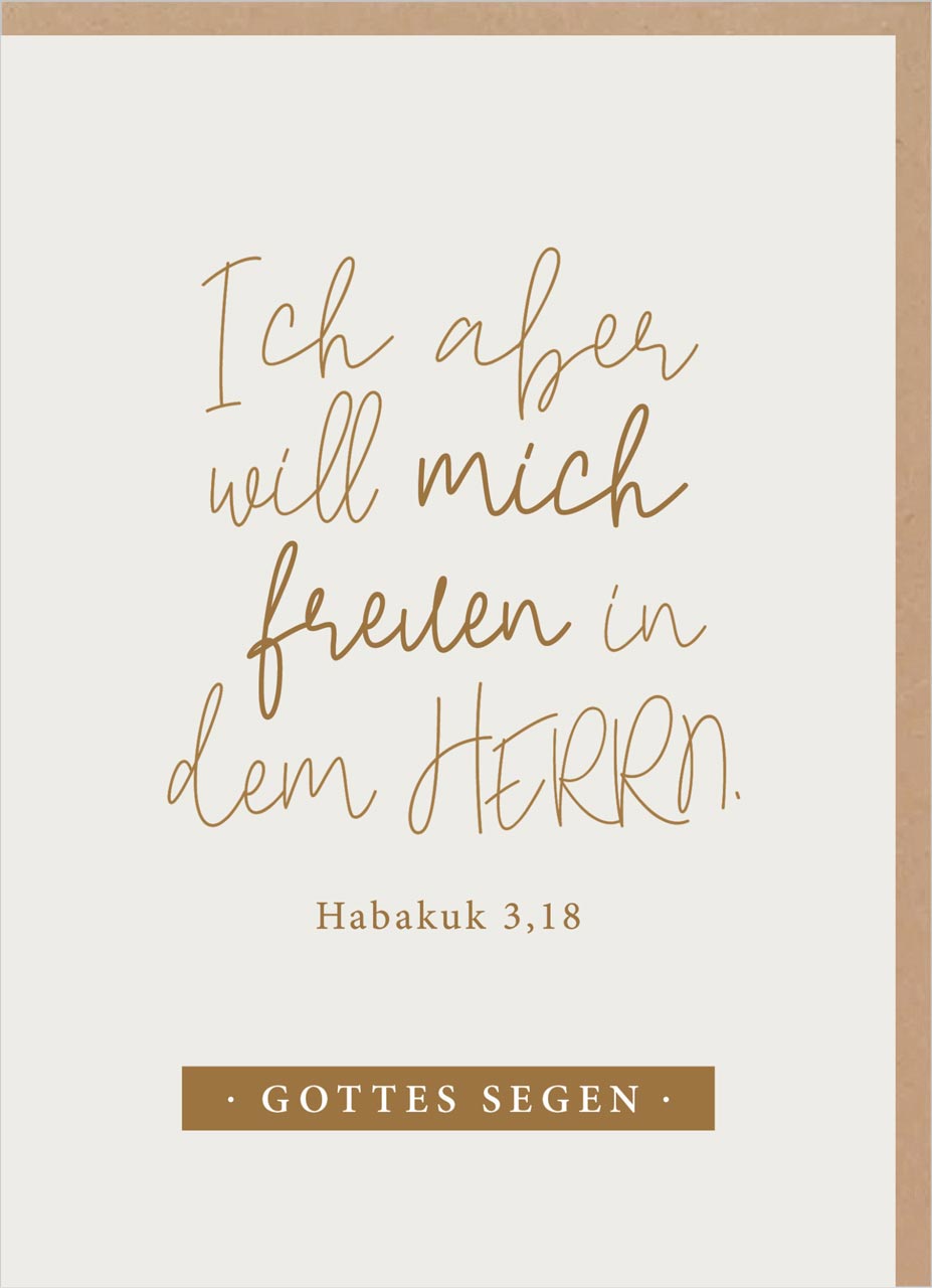 Faltkarte Freude im Herrn