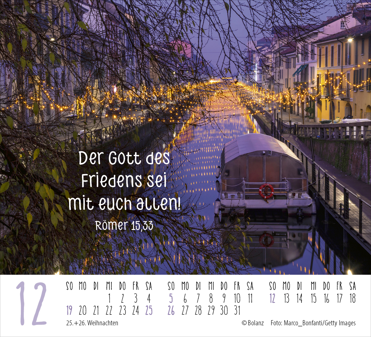 Atempause – Wohin du auch gehst 2027 – Minikalender