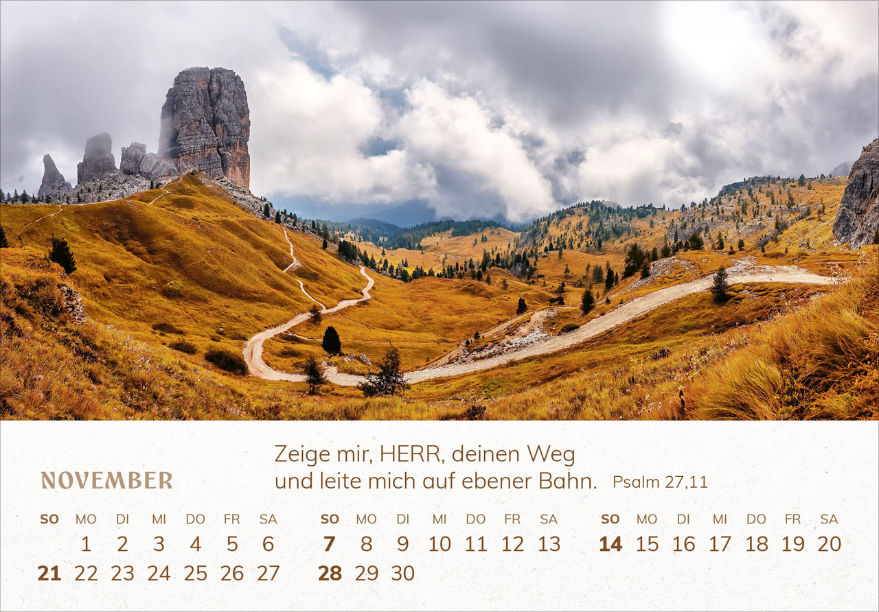 Mini-Panorama 2027 – Panorama-Tischkalender