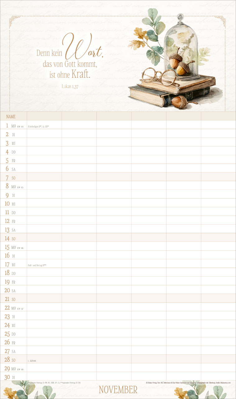 Poesie 2027 – Familienplaner