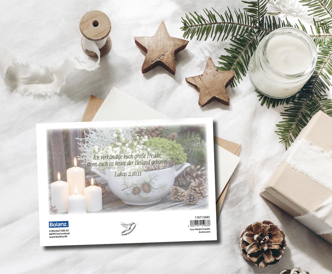Faltkarte Gesegnete Weihnachten