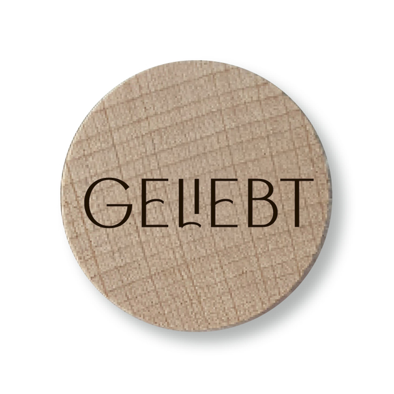 Holzmagnete Geliebt