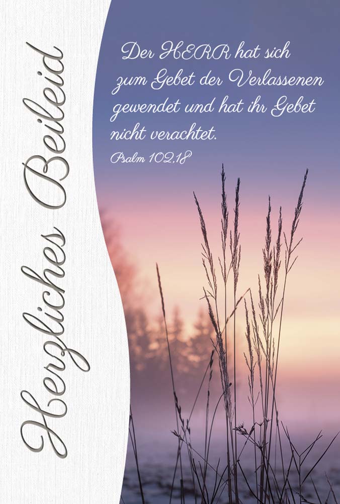 Faltkarte Der Herr wendet sich zum Gebet der Verlassenen