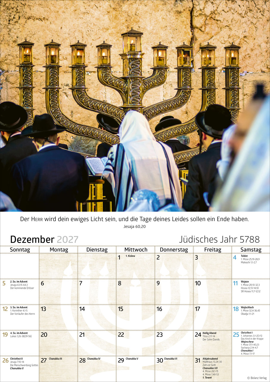 Israel 2027 – Posterkalender