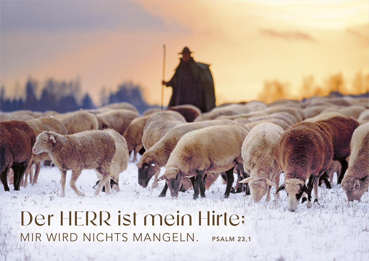 Postkartenbox Psalm 23 - Der HERR ist mein Hirte