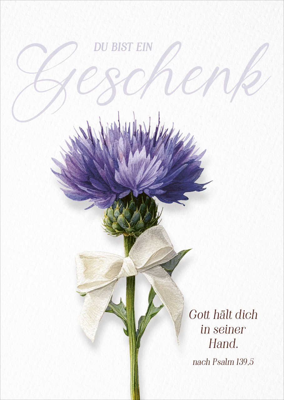 Postkarte Du bist ein Geschenk