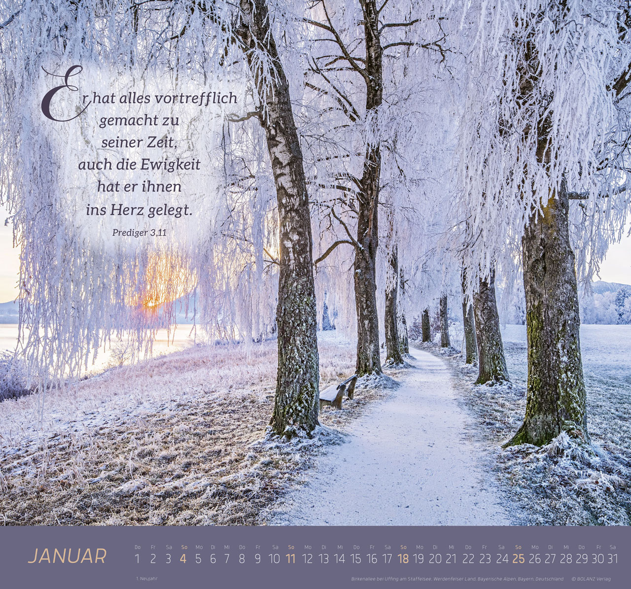 Ich bin der Weg 2026 - Wandkalender