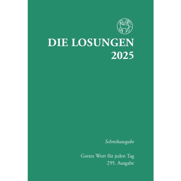 Losungen 2025 grün, Schreibausgabe