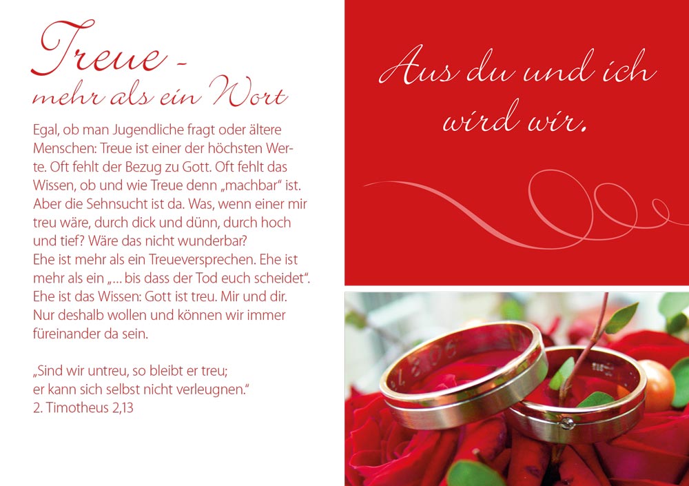 Grußheft – Hochzeit