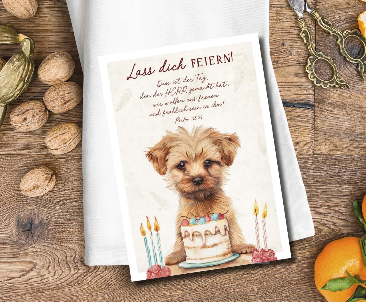 Postkarte niedlicher Hund