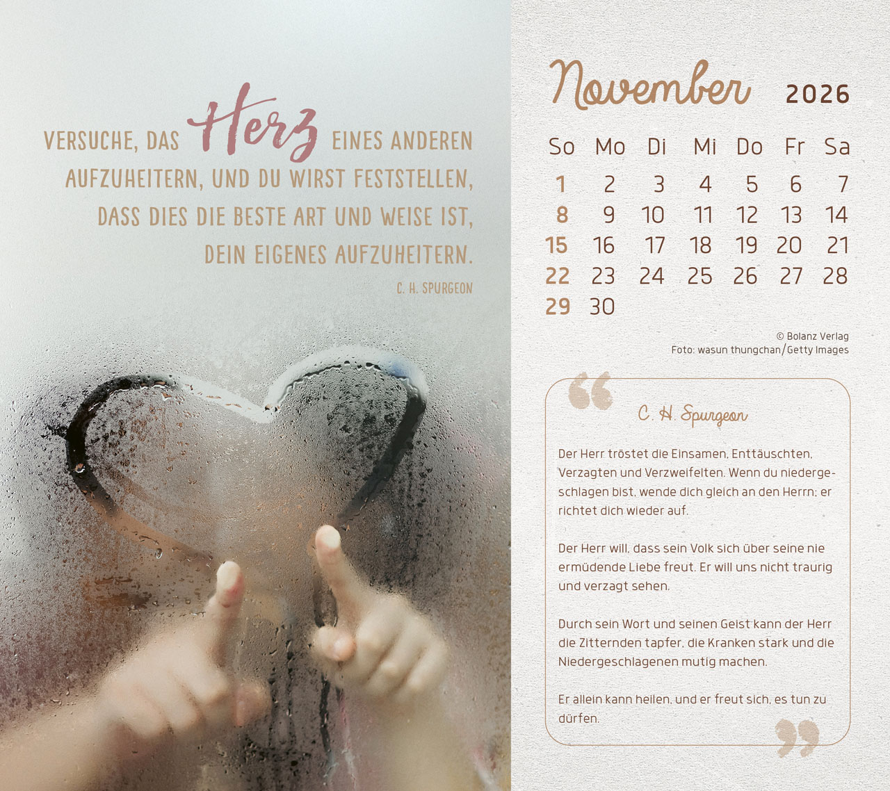 Mit Seiner Kraft 2026 - Tischkalender