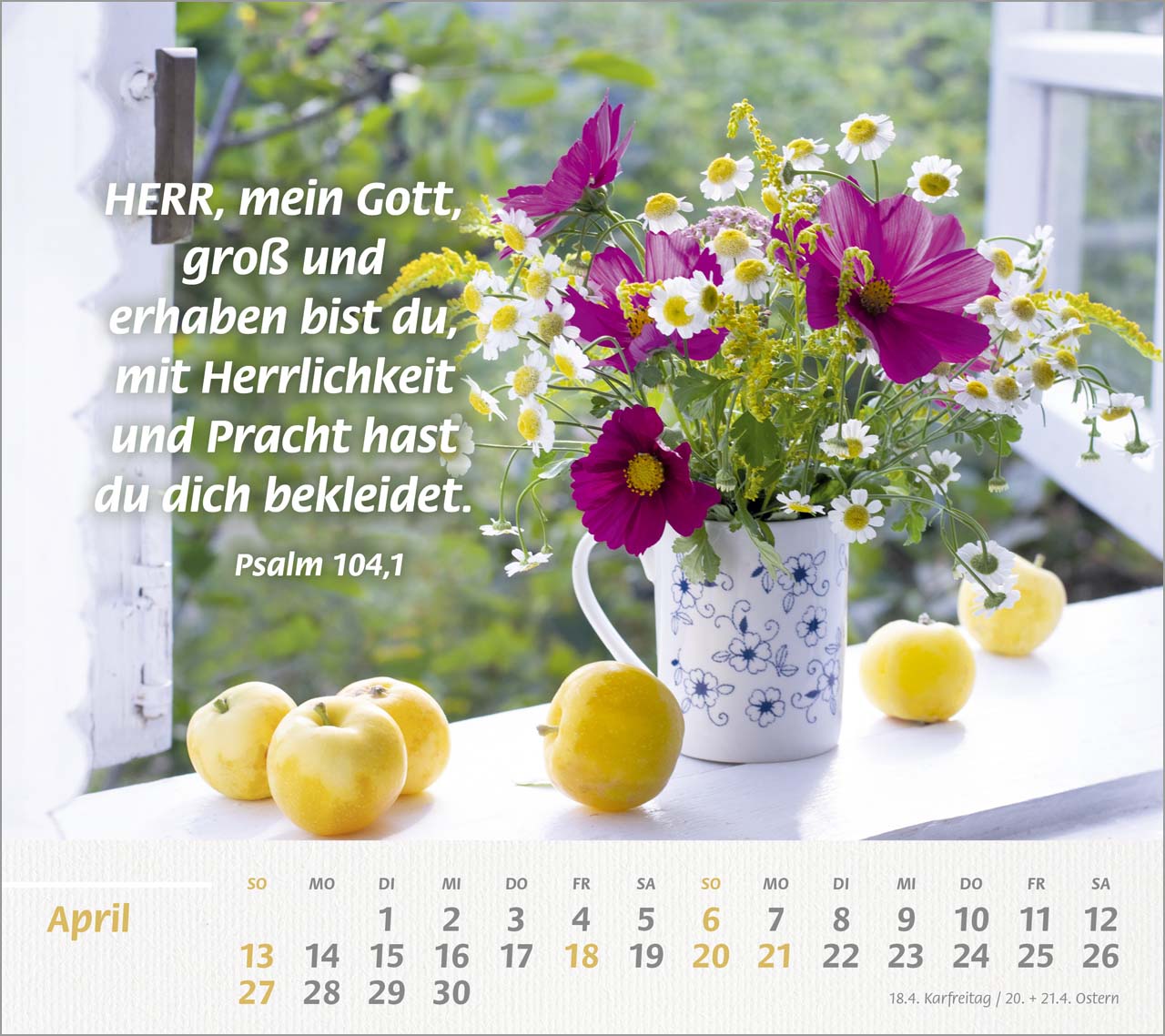 Du bist meine Stärke Großdruck-Tischkalender