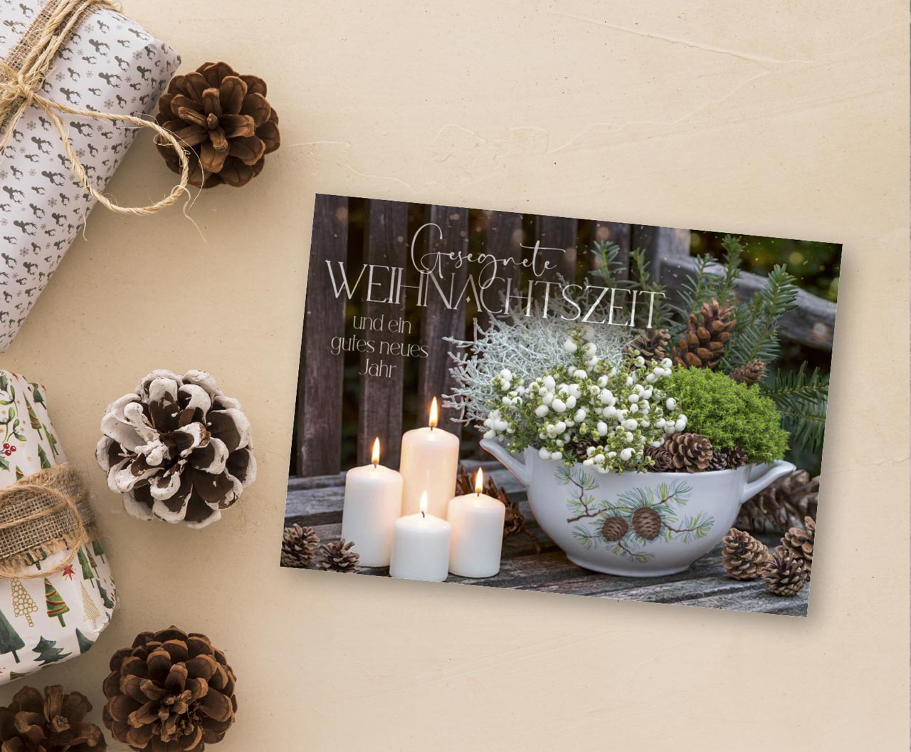 Postkarte Gesegnete Weihnachten
