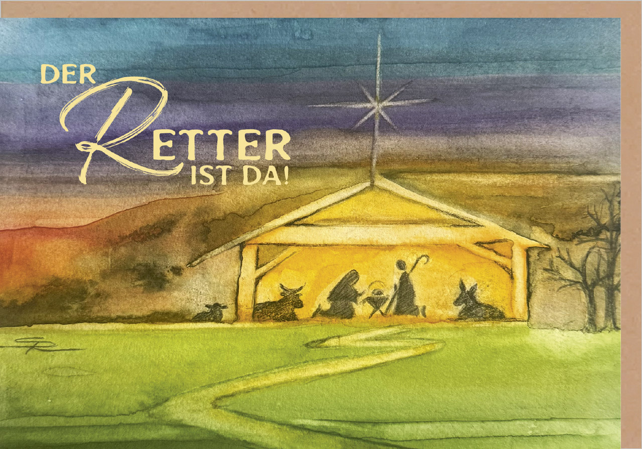 Faltkarte Der Retter ist da