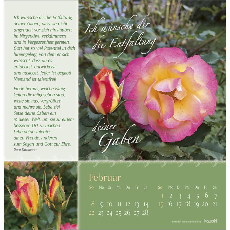 Rosenduft mit guten Wünschen 2026