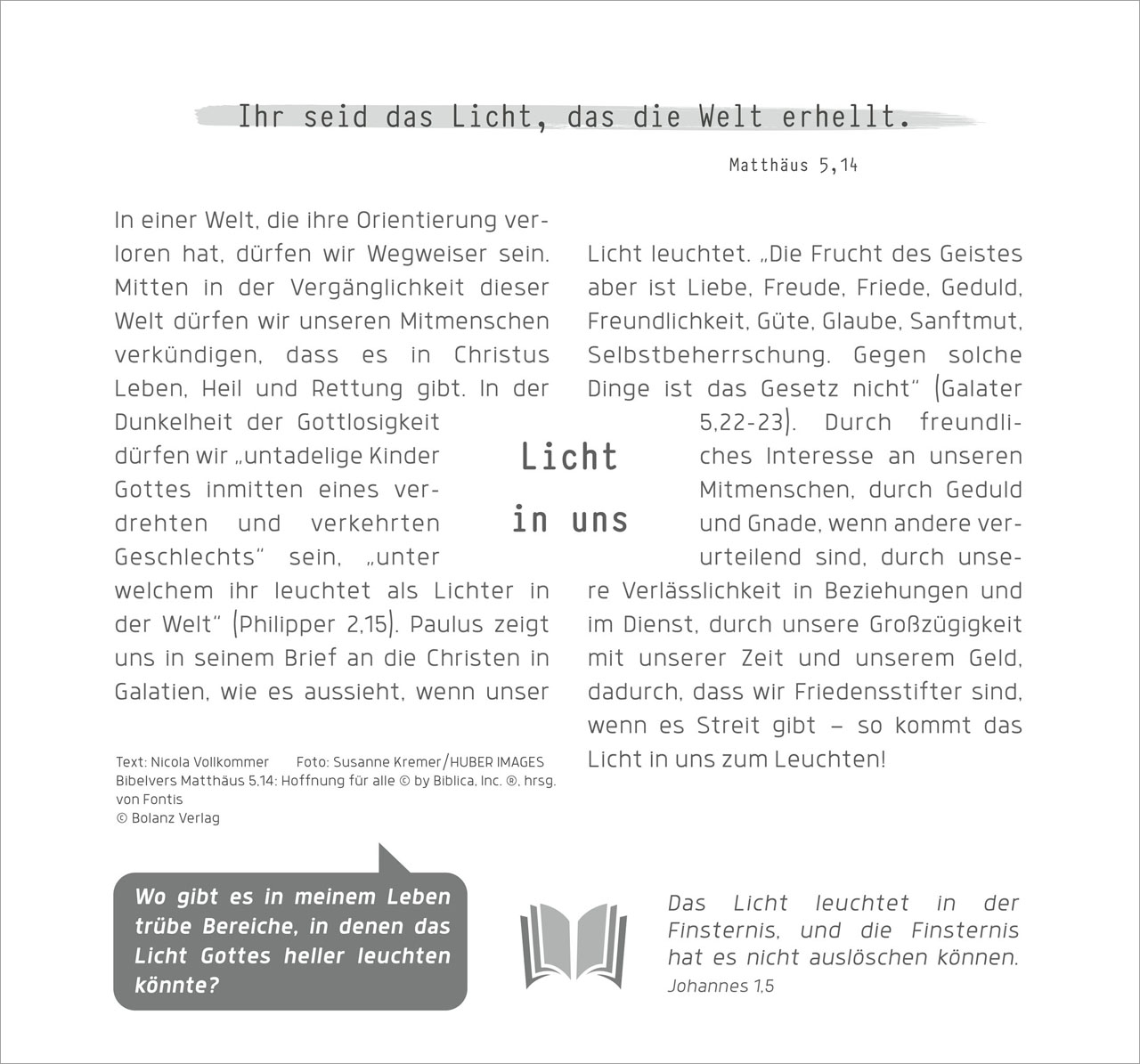 Ich bin der Weg 2026 - Wandkalender