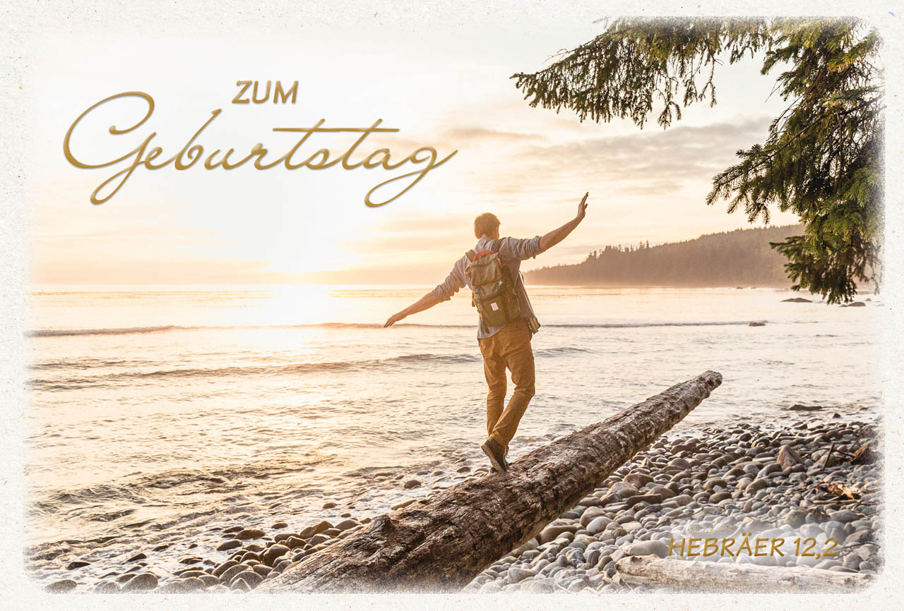 Postkarte Balacierer am Strand
