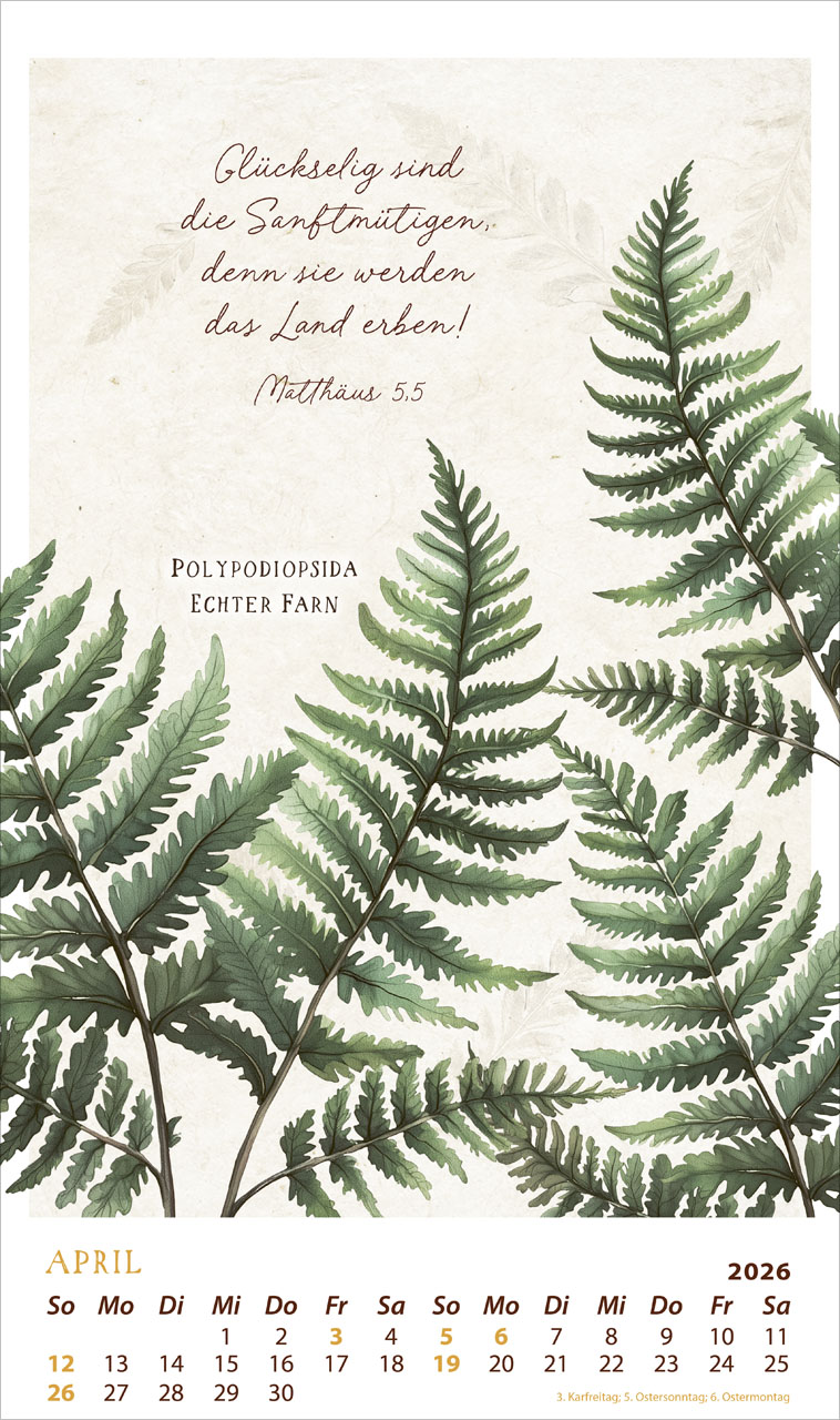 Schmuck Stücke des Schöpfers 2026 - Posterkalender