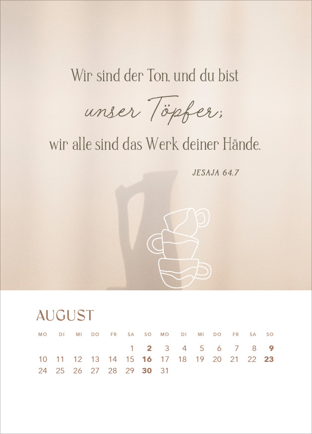 Hoffnung für immer 2026 - Tischkalender mit Holzaufsteller Hoffnung für immer 2026 - Tischkalender mit Holzaufsteller