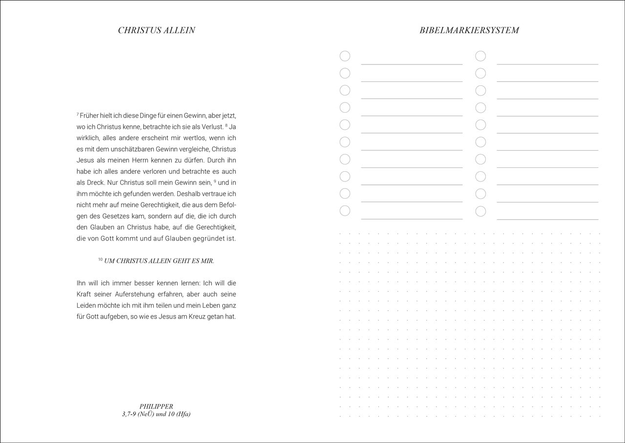 The Planner – Um Christus allein geht es mir – Journal 2027