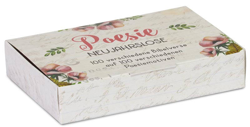Neujahrslose mit Poesiemotiven