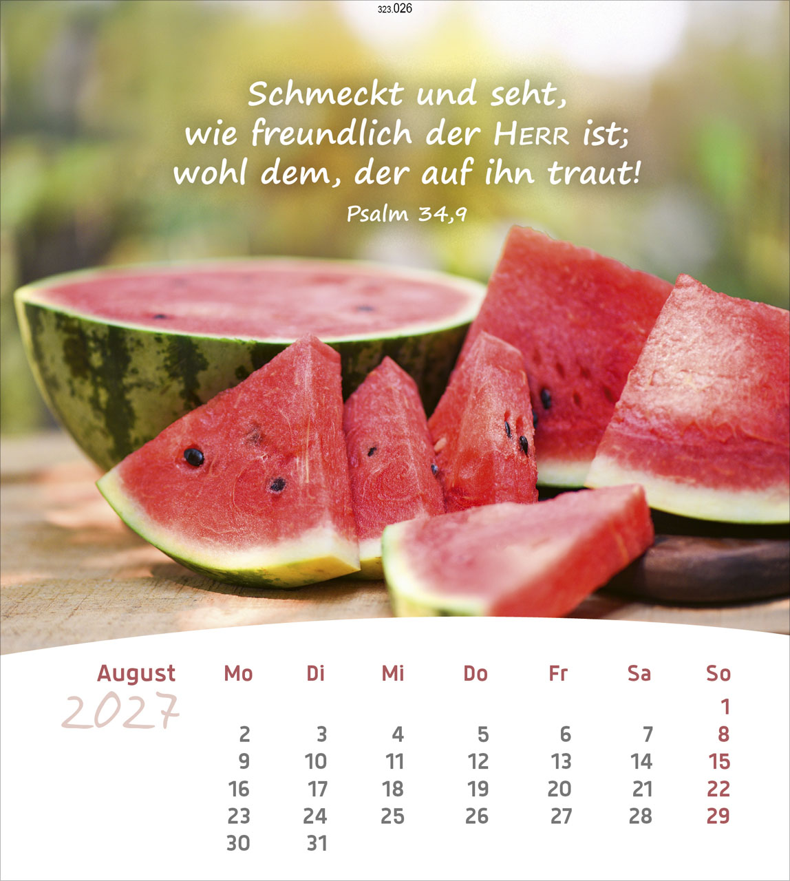 Leben für Dich 2027 – Verteilkalender