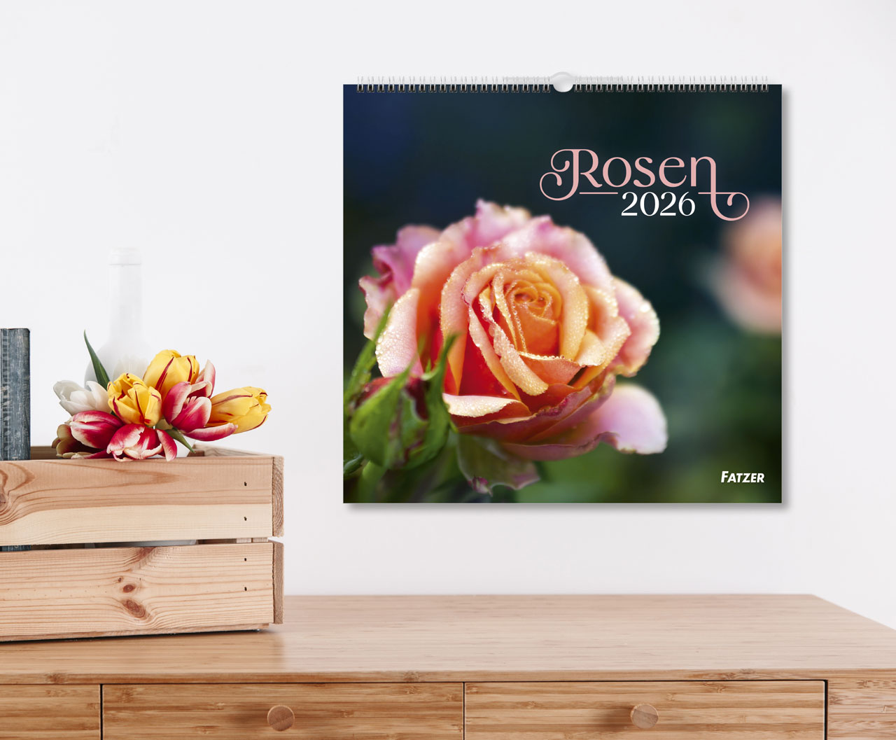 Rosen Wandkalender 2026