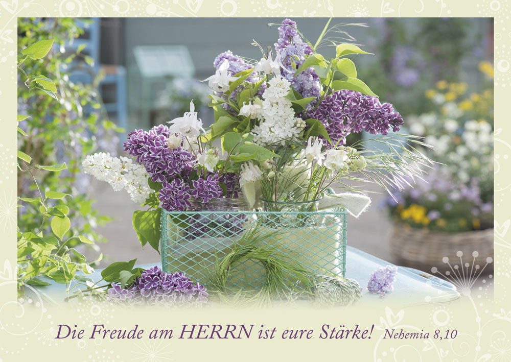Postkarte Die Freude am Herrn ist eure Stärke!
