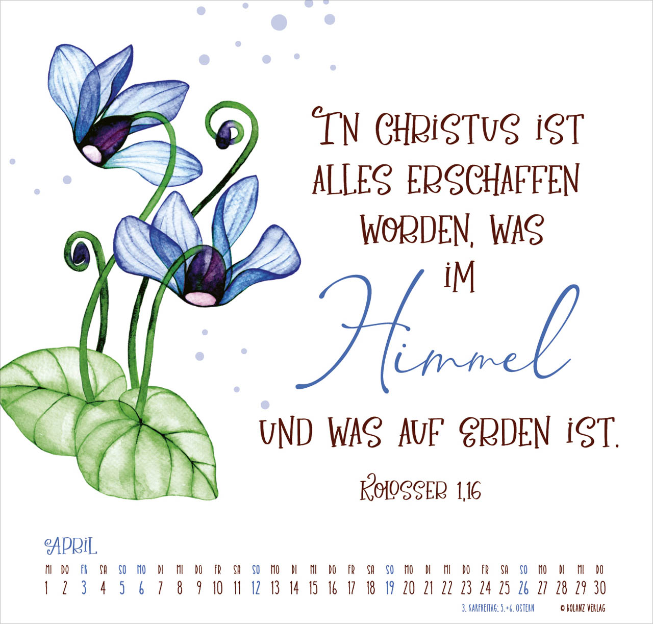 Gesegnet Tag für Tag 2026 - Posterkalender Gesegnet Tag für Tag 2026 - Posterkalender