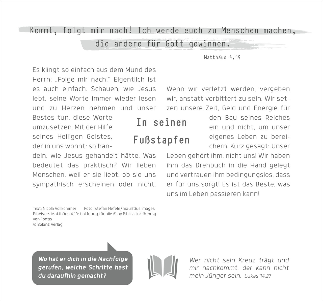 Ich bin der Weg 2027 – Wandkalender