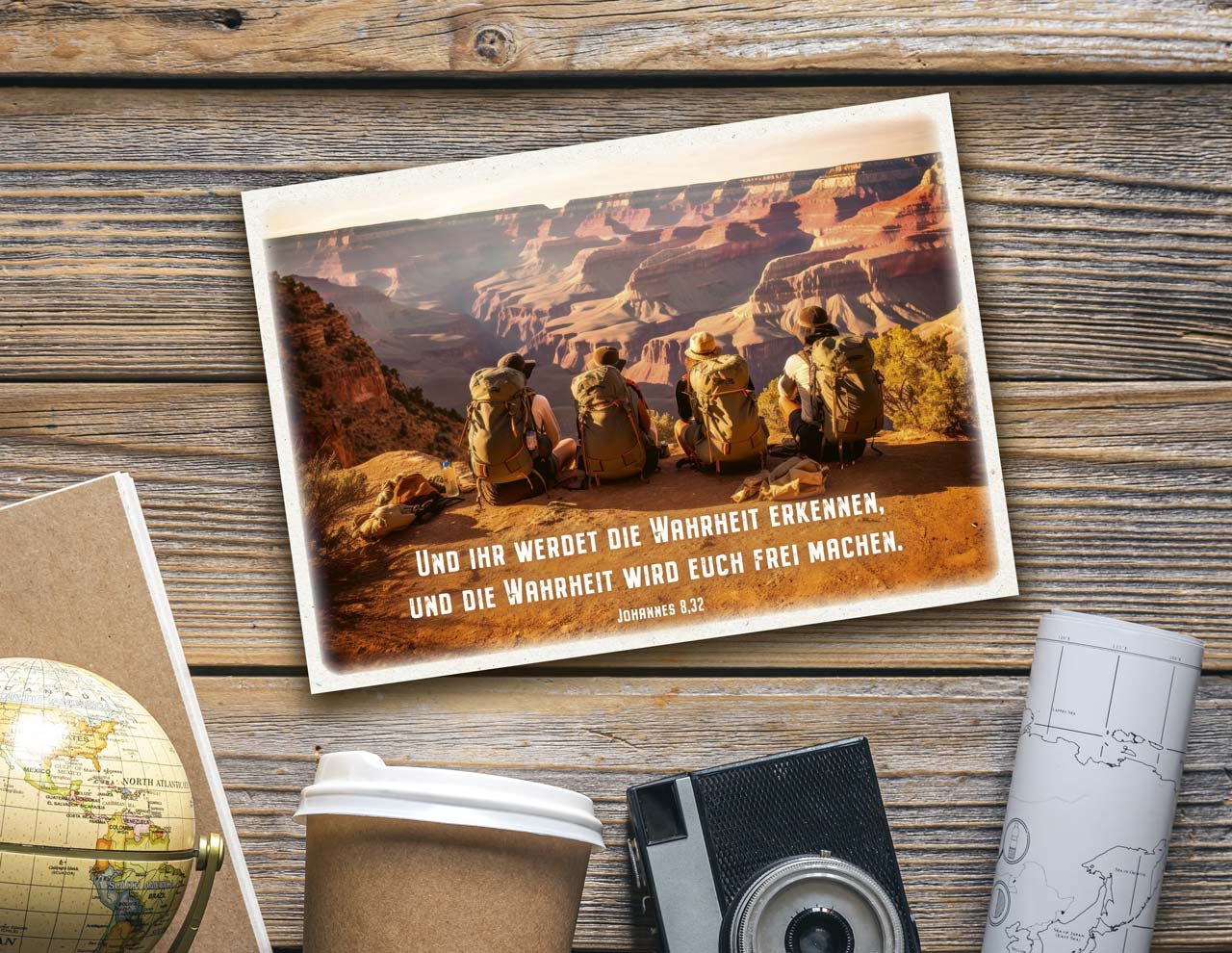 Postkarte Und ihr werdet die Wahrheit erkennen