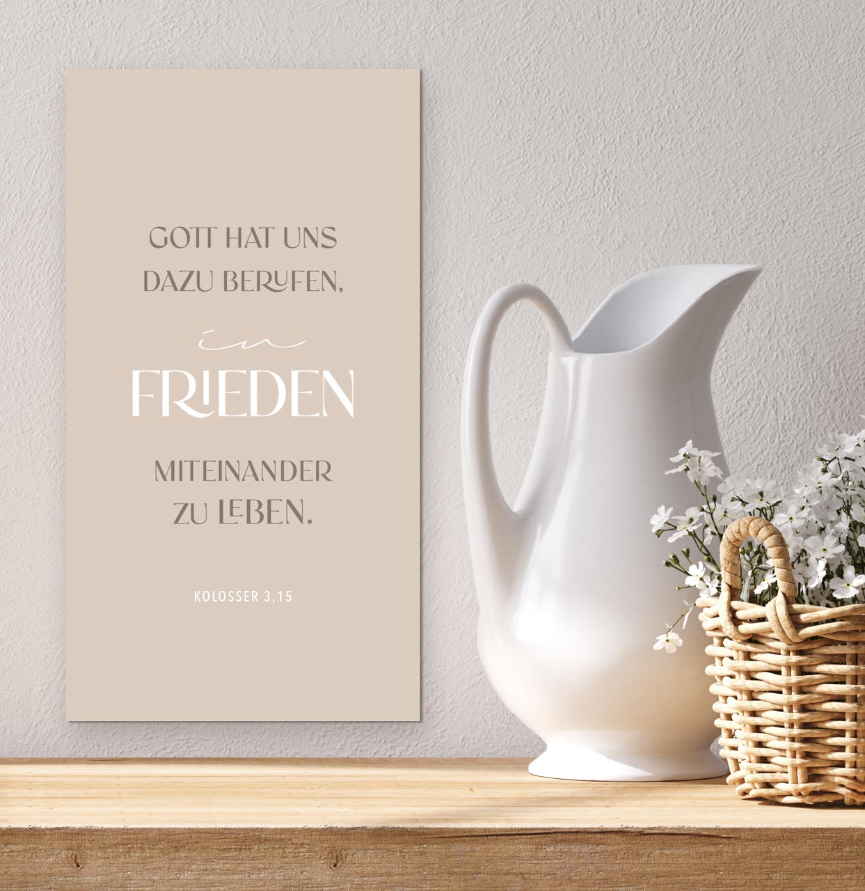 Metallschild Frieden