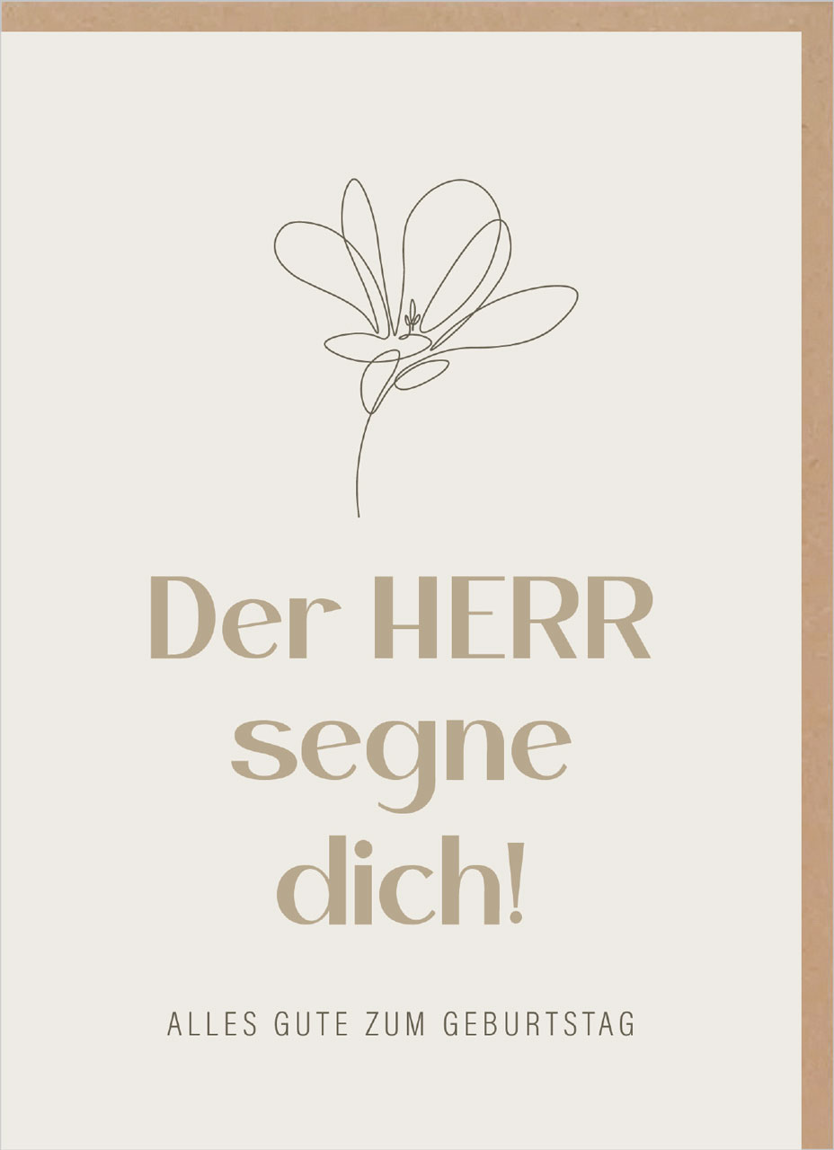 Faltkarte Der Herr segne dich!