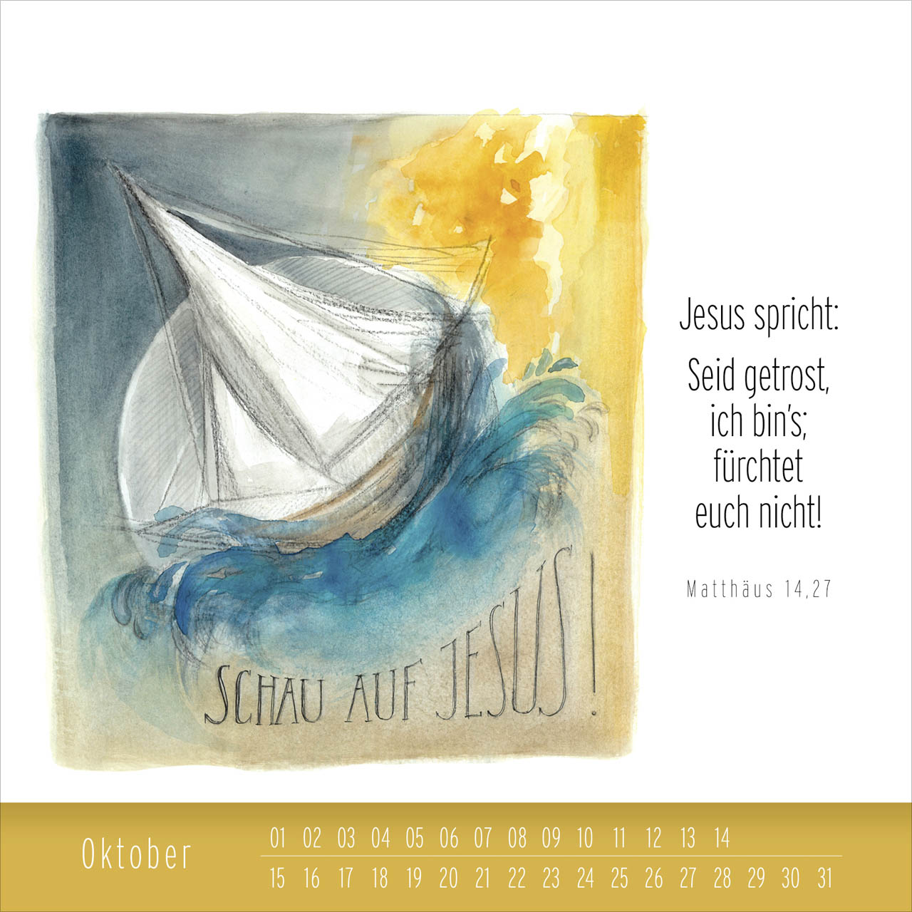 Immerwährender Tischkalender Hoffnung und Leben