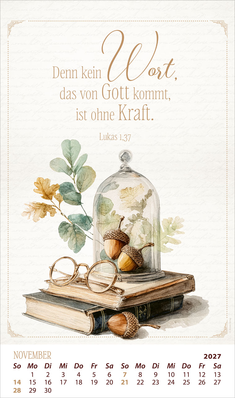 Die Kraft der Worte 2027 – Posterkalender