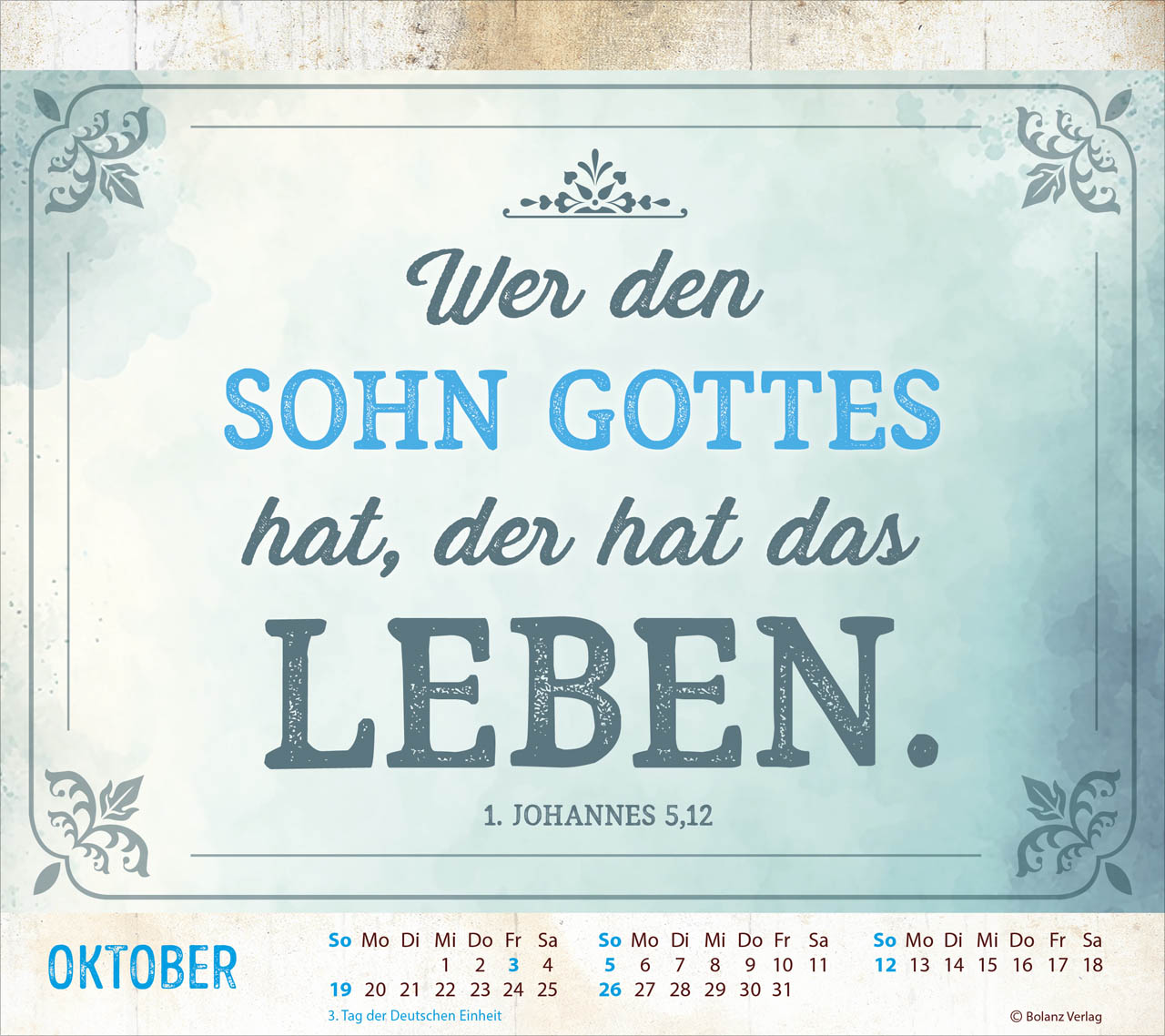 Starke Worte - Vintage 2025 - Tischkalender