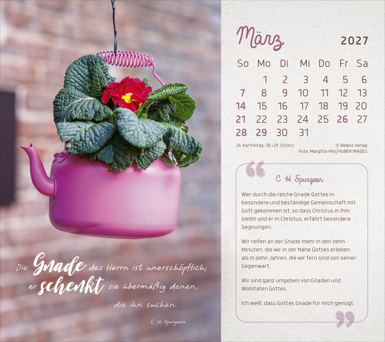 Mit seiner Kraft 2027 – Tischkalender